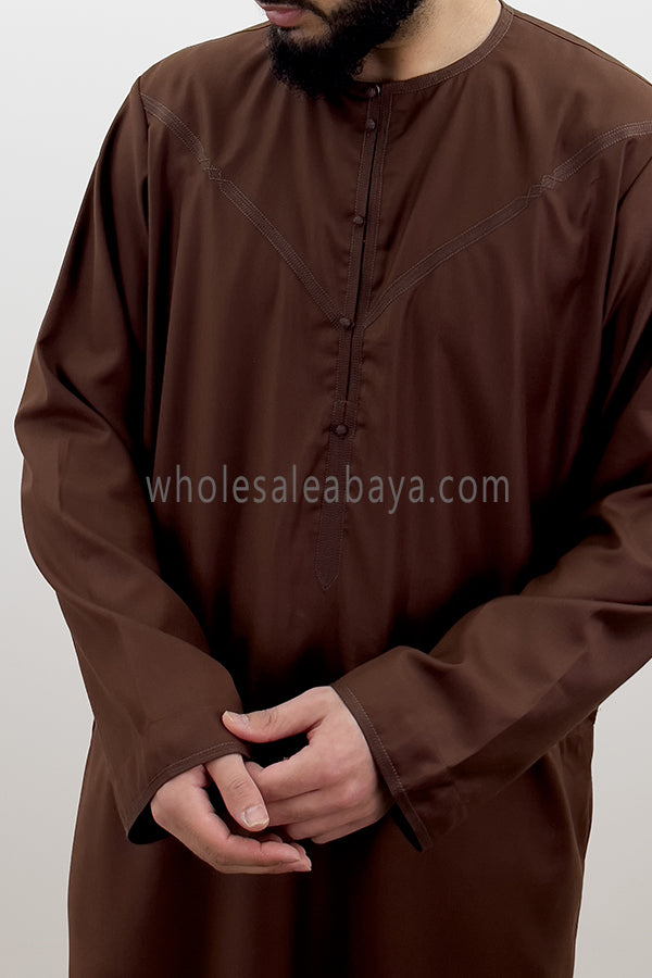 Men's Traditional Emirati Style Thoube 90008 ER TR A3