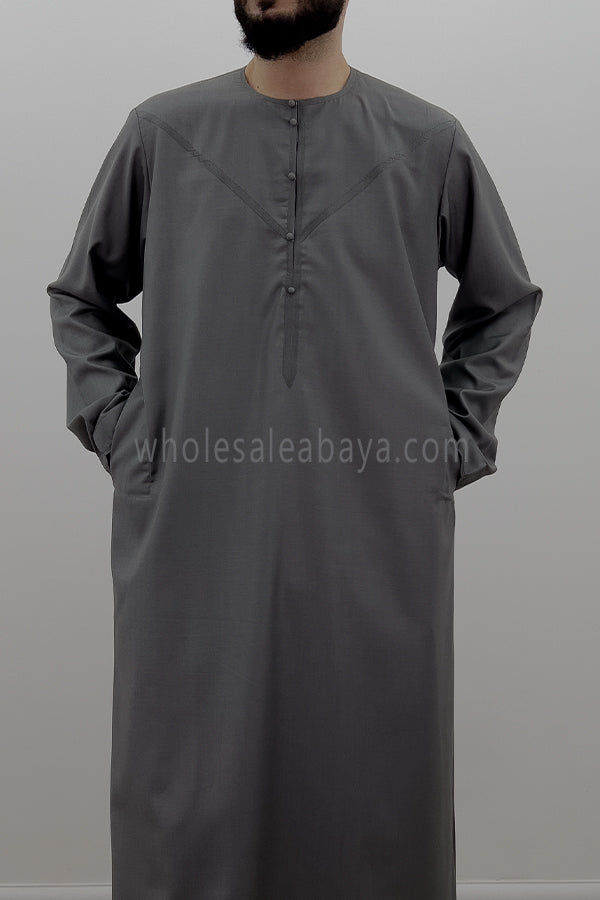 Men's Traditional Emirati Style Thoube 90008 ER TR B1