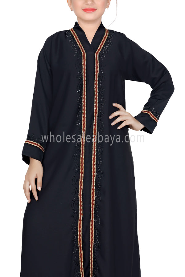 Latest Design Girls Islamic Abaya In premium Nida Fabric 70097
