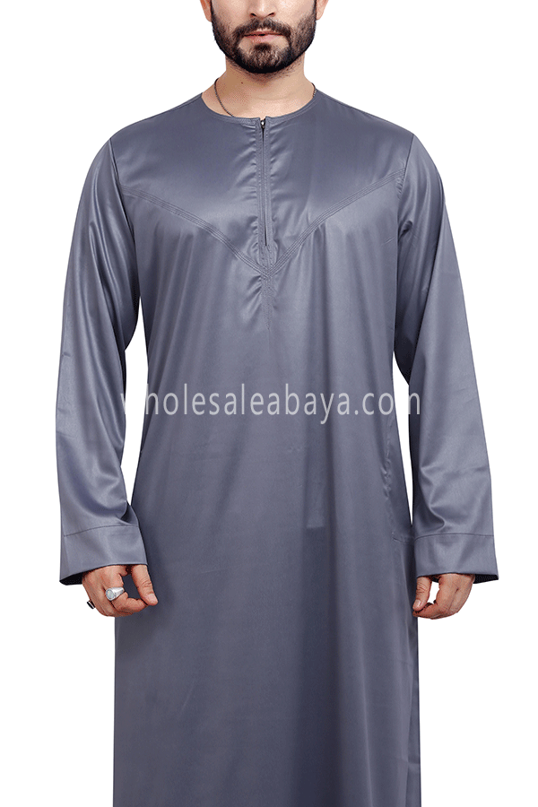 Men's Omani Style Thoube 90008 S Grey