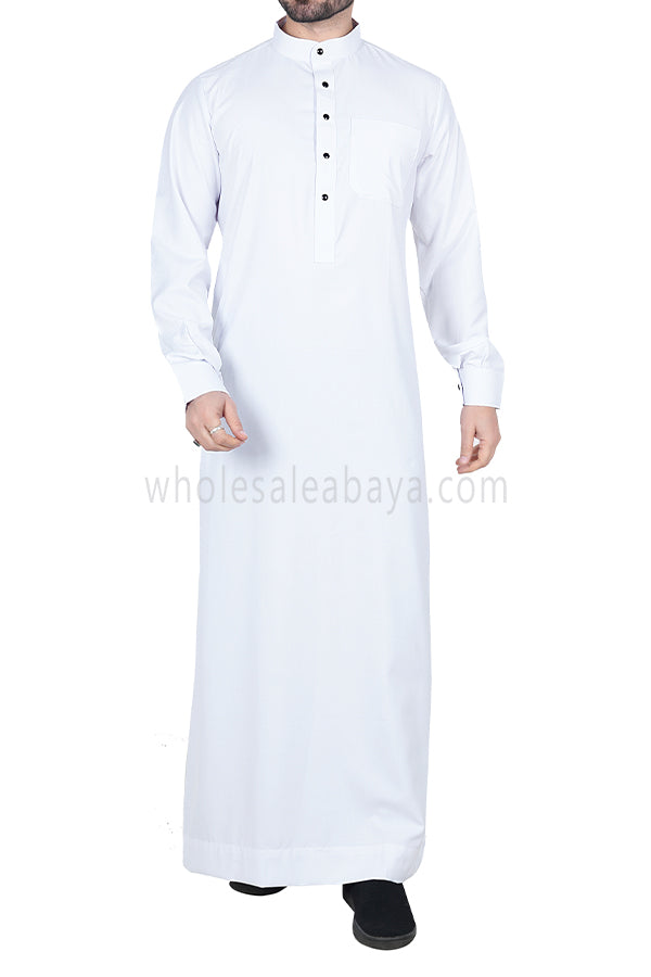 Men's Classic Collar Thoube 90053  MR1  White