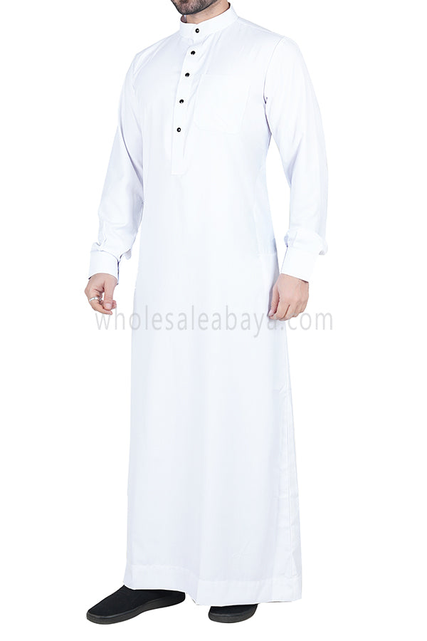 Men's Classic Collar Thoube 90053  MR1  White