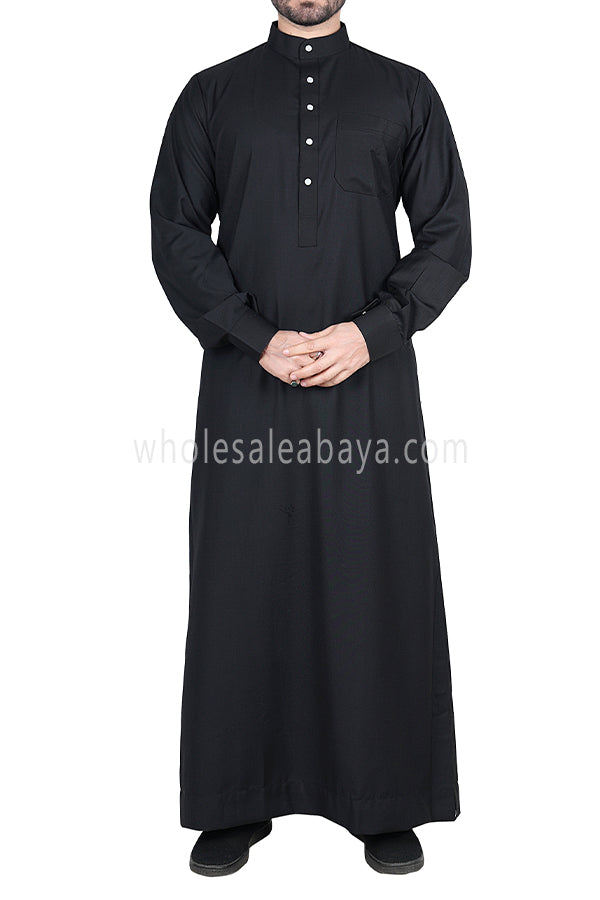 Men's Classic Collar Thoube 90053  Black