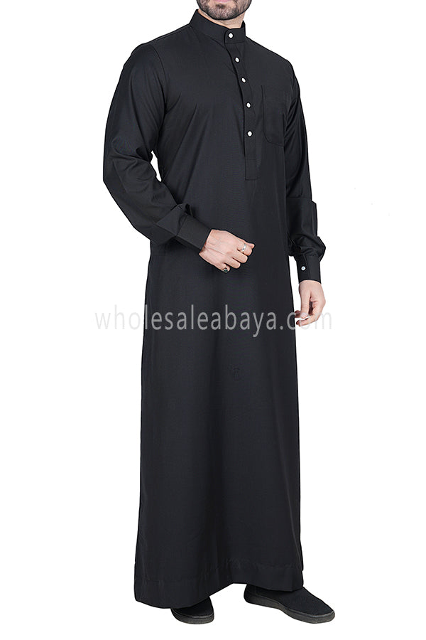 Men's Classic Collar Thoube 90053  Black