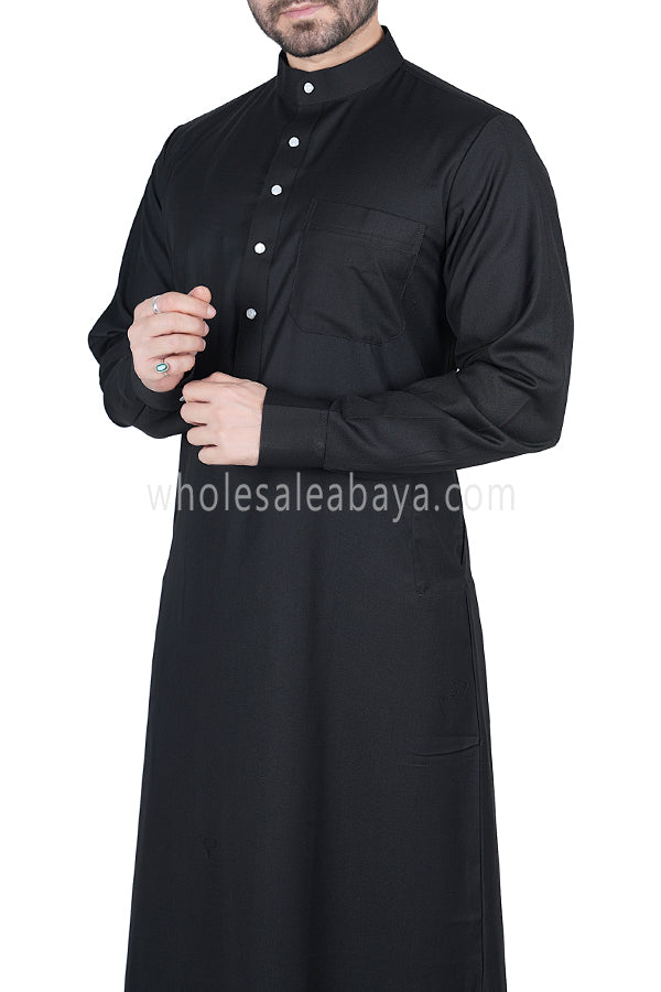 Men's Classic Collar Thoube 90053  Black