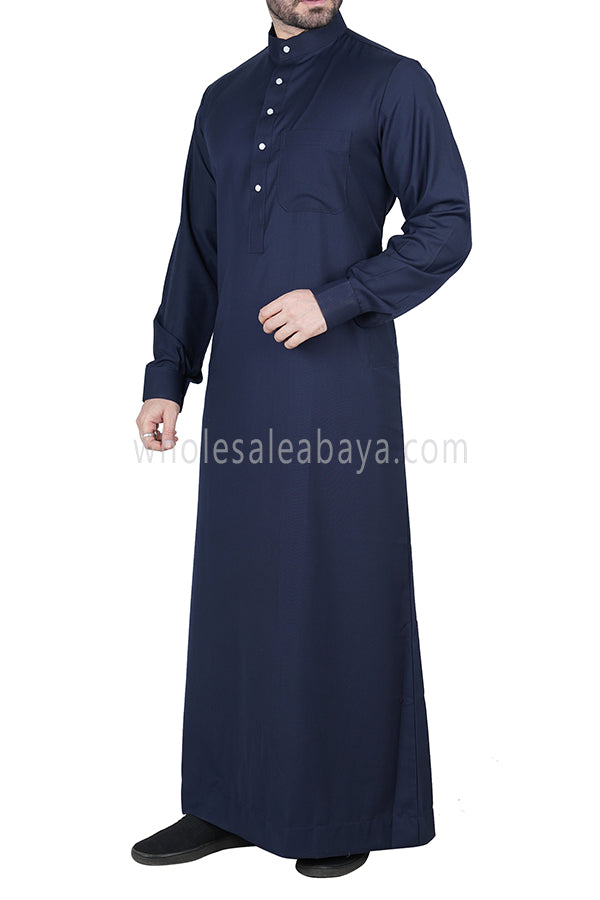 Men's Classic Collar Thoube 90053  MR11  Navy Blue