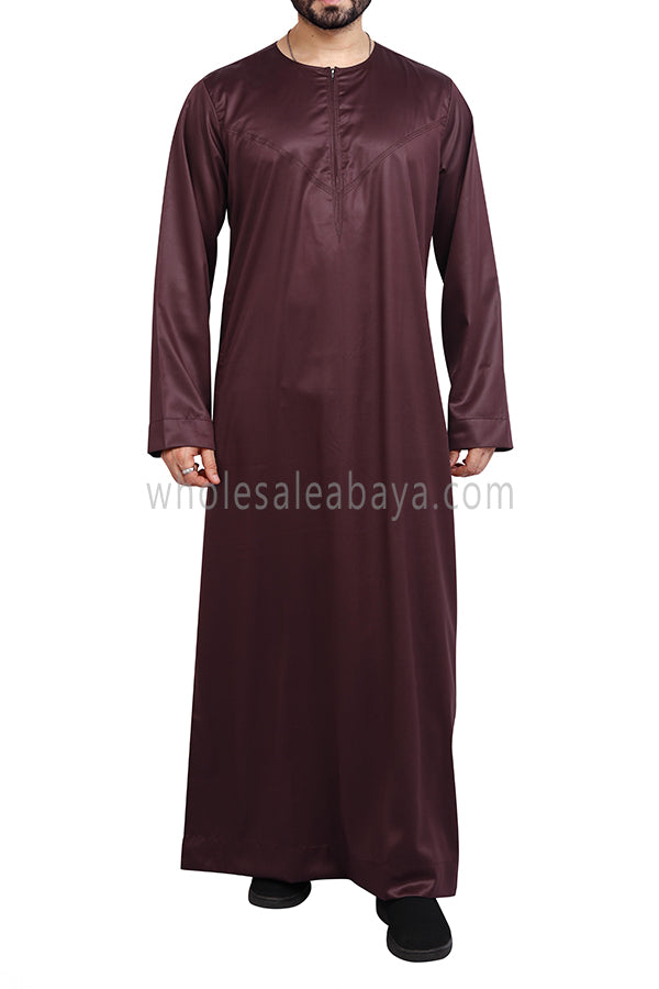 Men's Omani Style Thoube 90008 S Burgundy