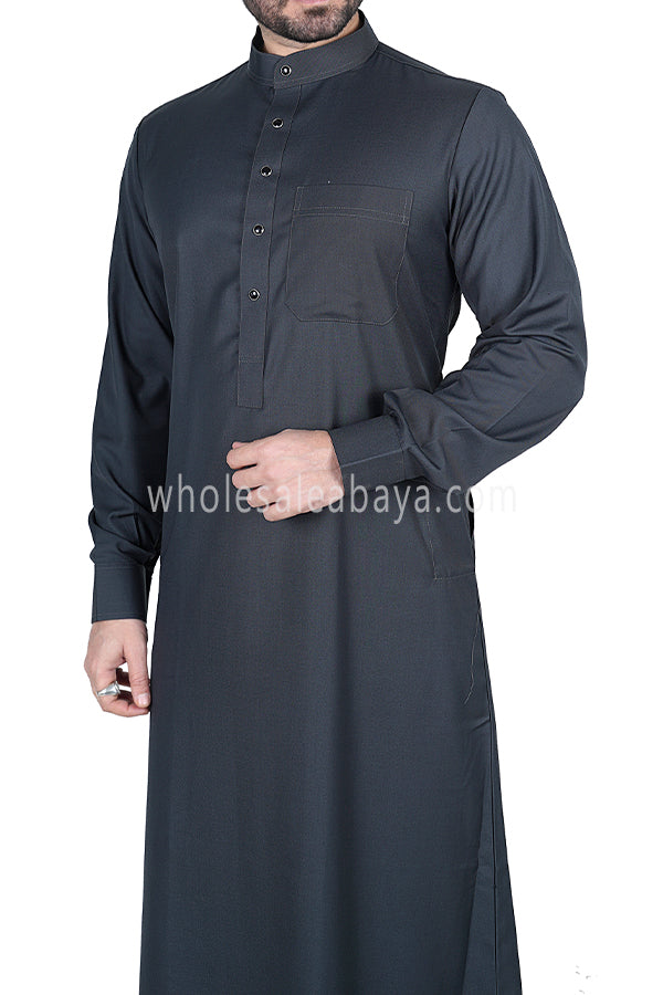 Men's Classic Collar Thoube 90053  MR8  Grey