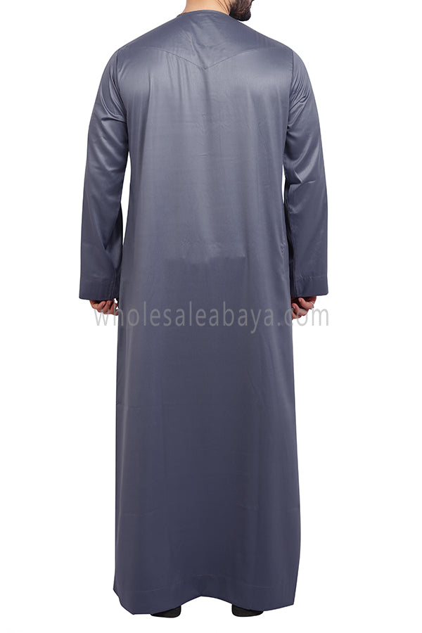 Men's Omani Style Thoube 90008 S Grey