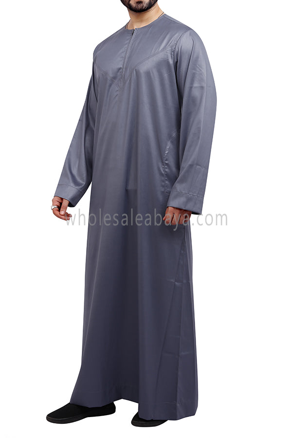 Men's Omani Style Thoube 90008 S Grey
