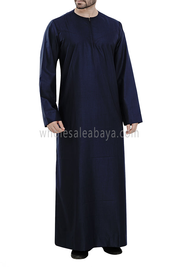 Latest Design Men's Omani Style Thoube 90008  RL10  Navy Blue