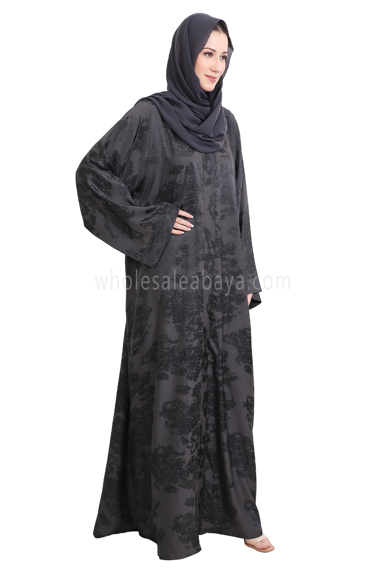 Urban Jacquard Open Abaya
