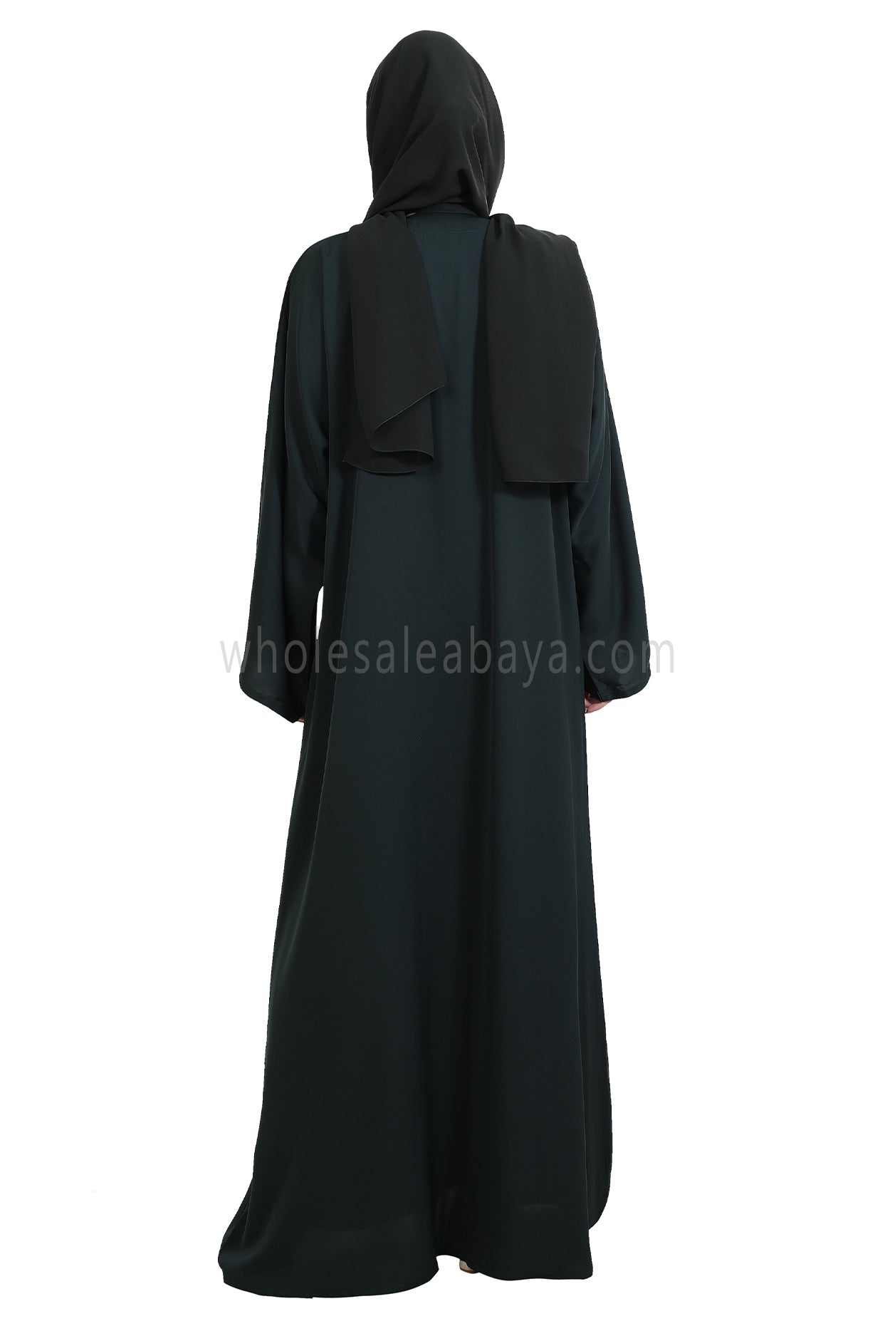 Front Open Nida Abaya with Buttons