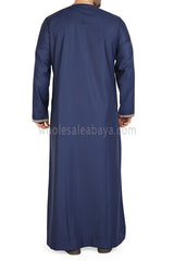 Embroidered Omani Thoube 90049 RL10 Navy Blue