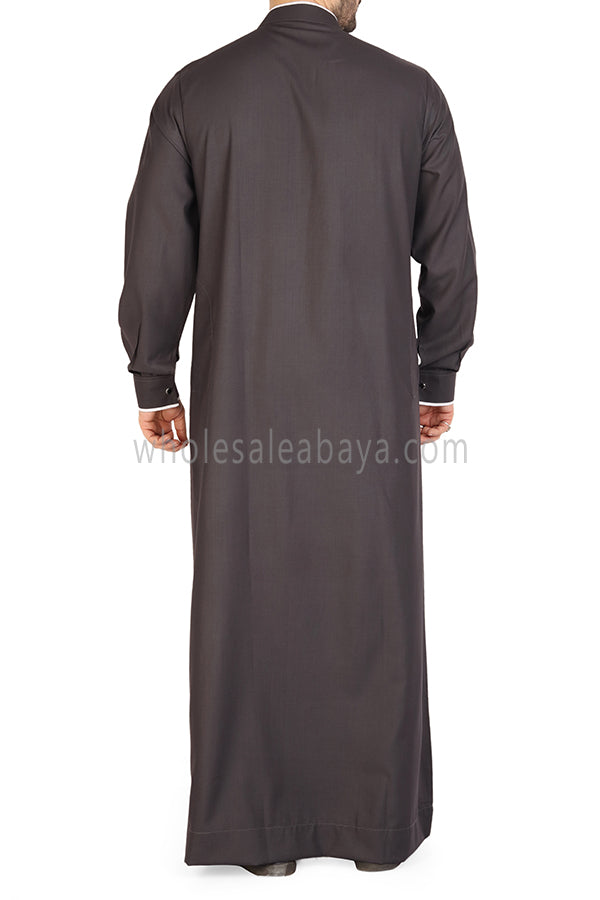 Men's Stylish Collar Thoube  90051  C  Grey