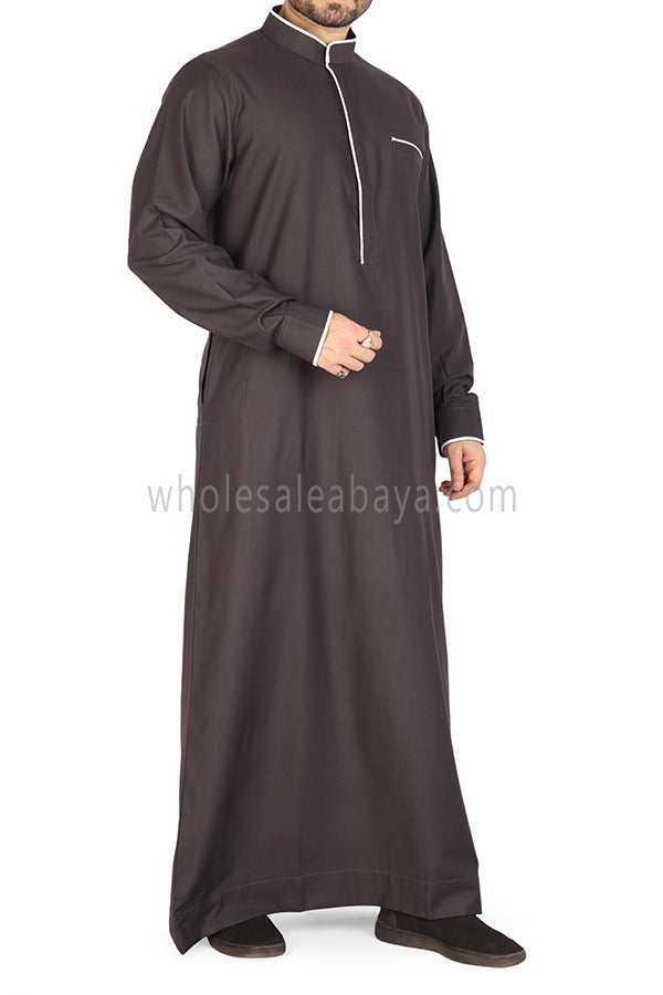 Men's Stylish Collar Thoube  90051  C  Grey