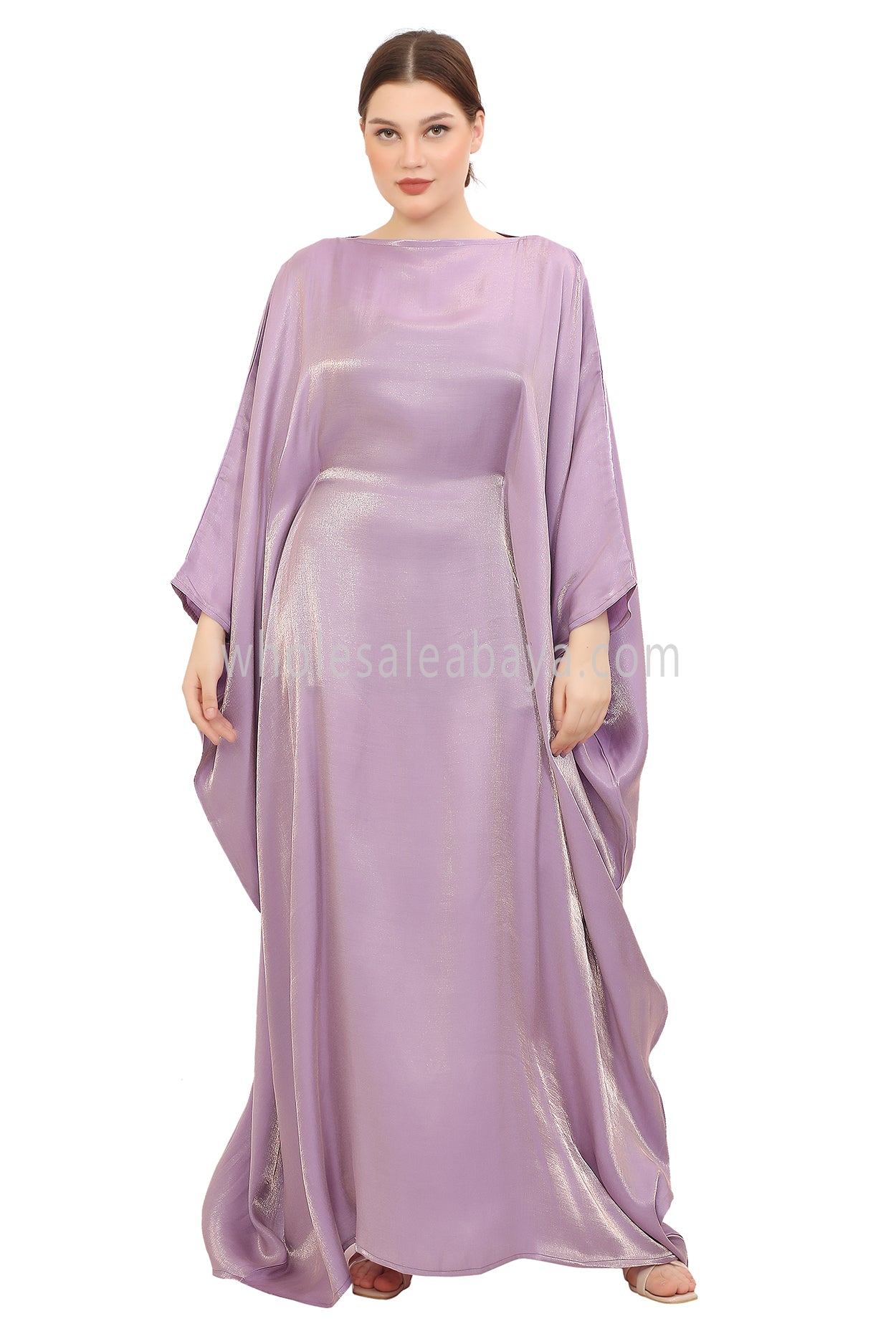 Butterfly Shimmer Kaftan Abaya Rose Glow 30520