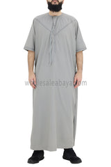 Men's Premium Emirati Thoube  Smoke  Grey