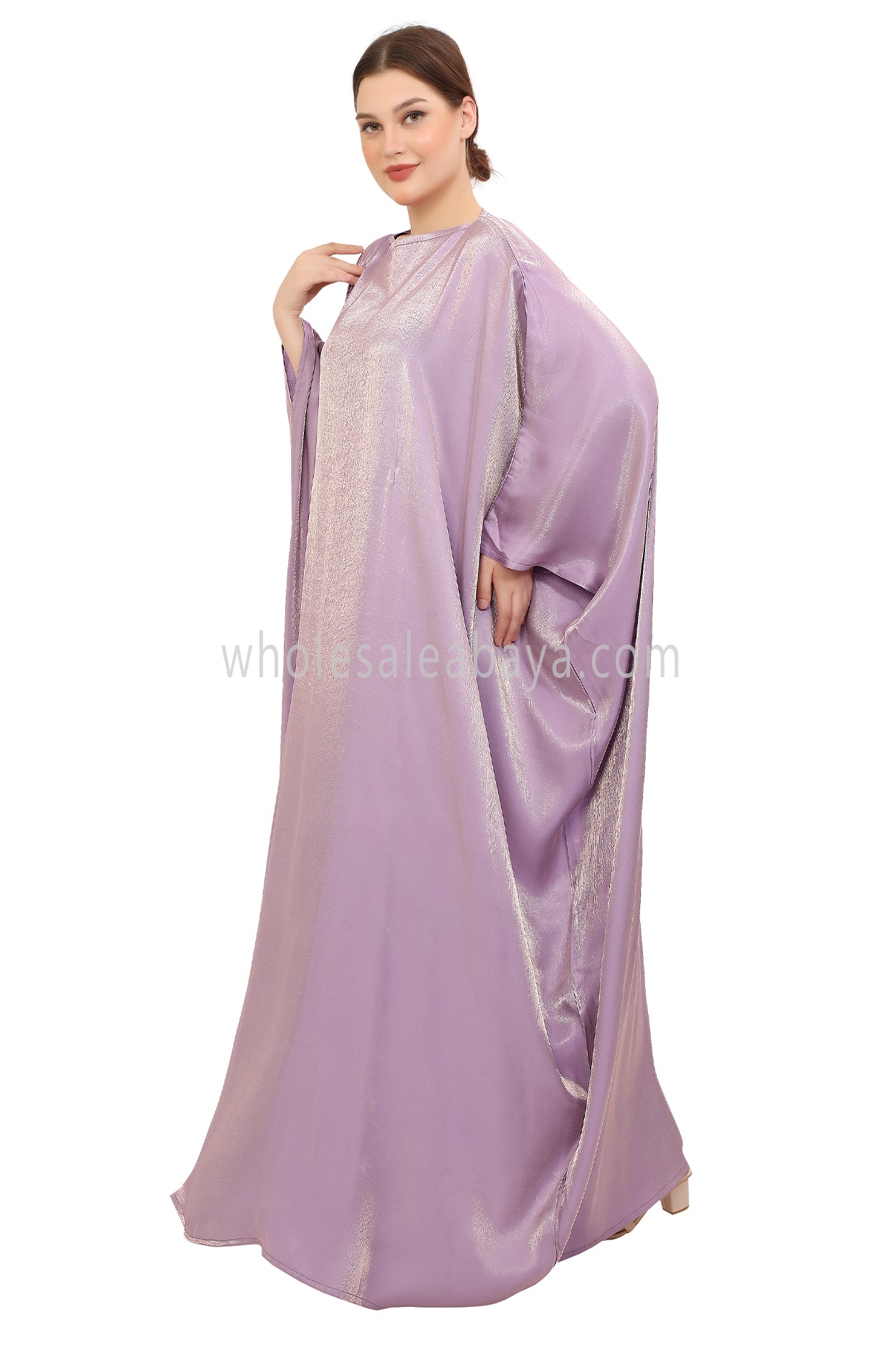 Butterfly Shimmer Kaftan Abaya Rose Glow 30520