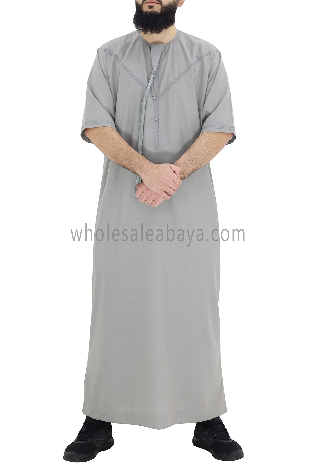 Men's Premium Emirati Thoube  Smoke  Grey