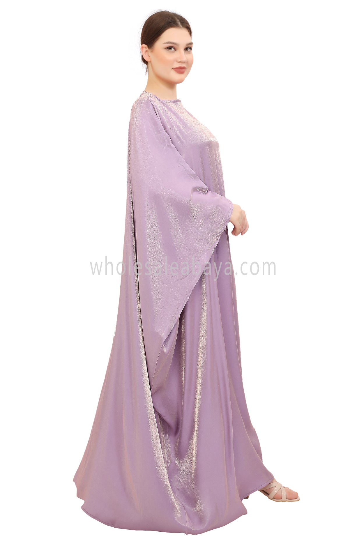 Butterfly Shimmer Kaftan Abaya Rose Glow 30520