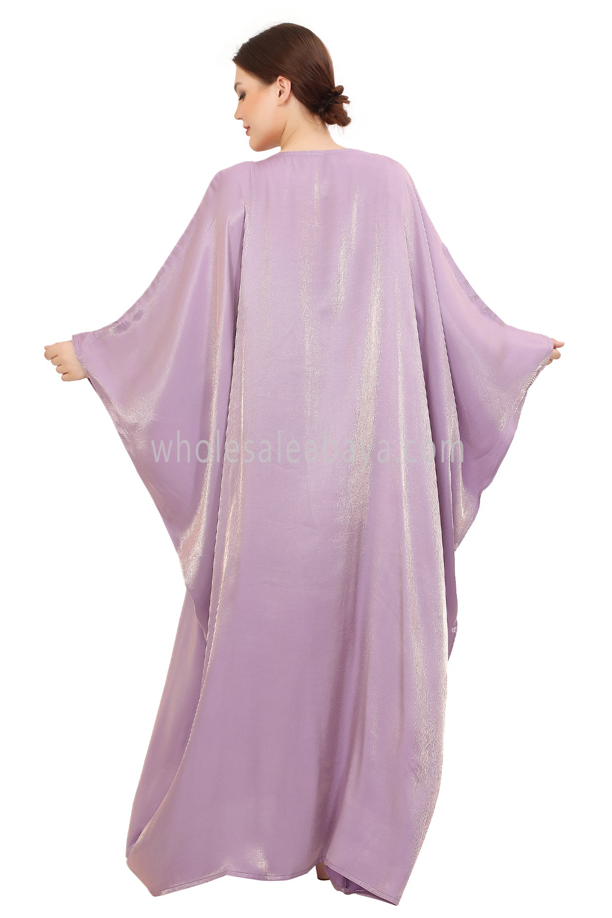 Butterfly Shimmer Kaftan Abaya Rose Glow 30520