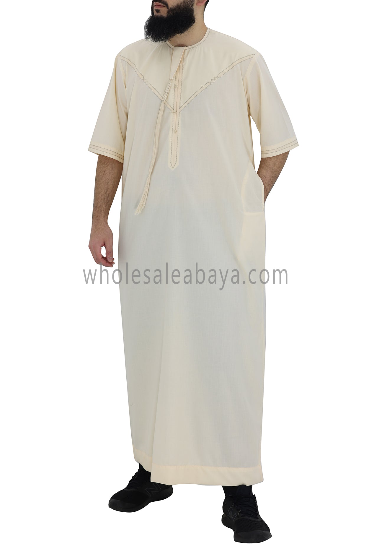 Men's Premium Emirati Thoube  Light Cream