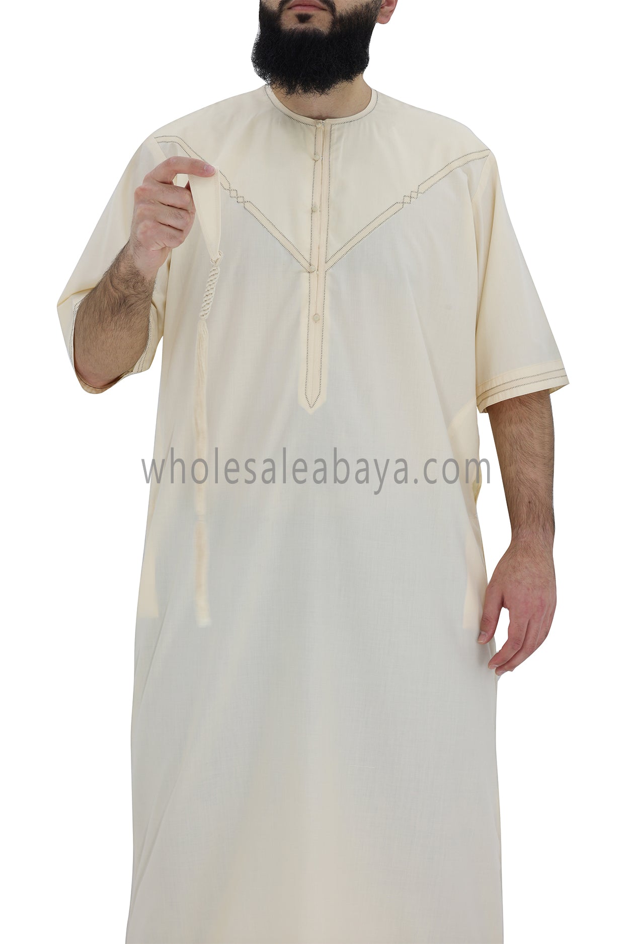 Men's Premium Emirati Thoube  Light Cream