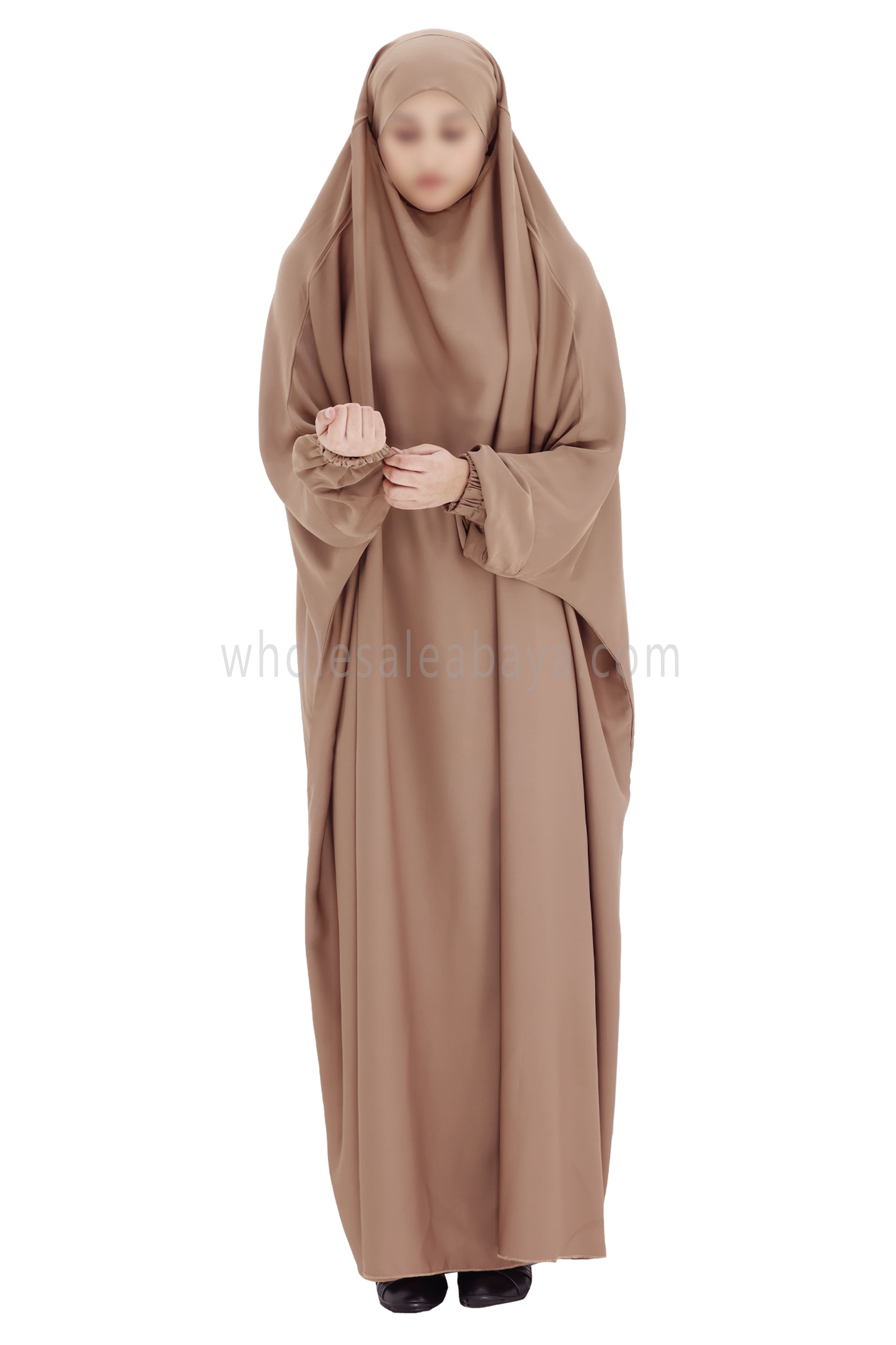 2 piece Jilbab With Naqaab C-9 Caramel Brown