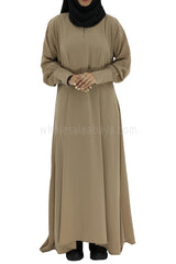 Women's Umbrella Abaya with Cuffed Sleeves