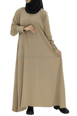 Women's Umbrella Abaya with Cuffed Sleeves