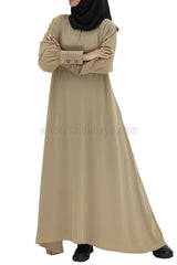 Women's Umbrella Abaya with Cuffed Sleeves