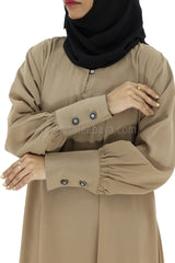 Women's Umbrella Abaya with Cuffed Sleeves