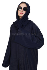 Chiffon Metallic Open Abaya