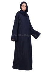 Chiffon Metallic Open Abaya