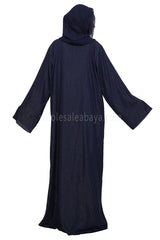 Chiffon Metallic Open Abaya
