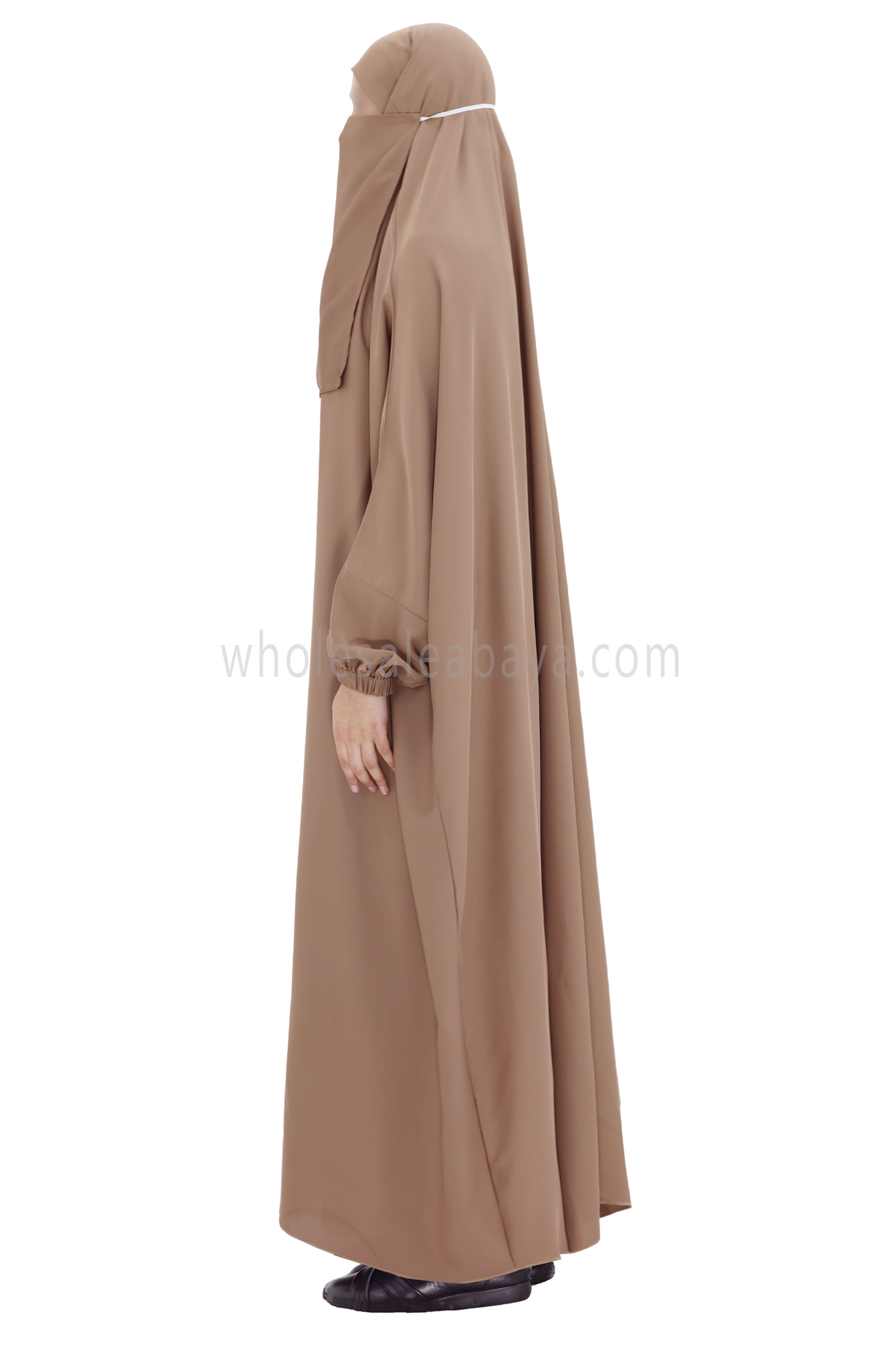 2 piece Jilbab With Naqaab C-9 Caramel Brown