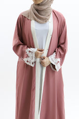 Designer Lace Border Nida Abaya 30162