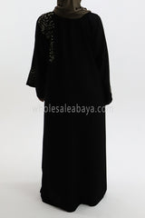 Designer Luxurious Abaya With Golden Embroidery Work 30302