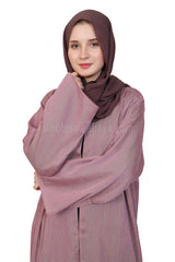 Chiffon Metallic Open Abaya