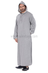 Men's Winter Hoodie Thoube 90016 Light Grey