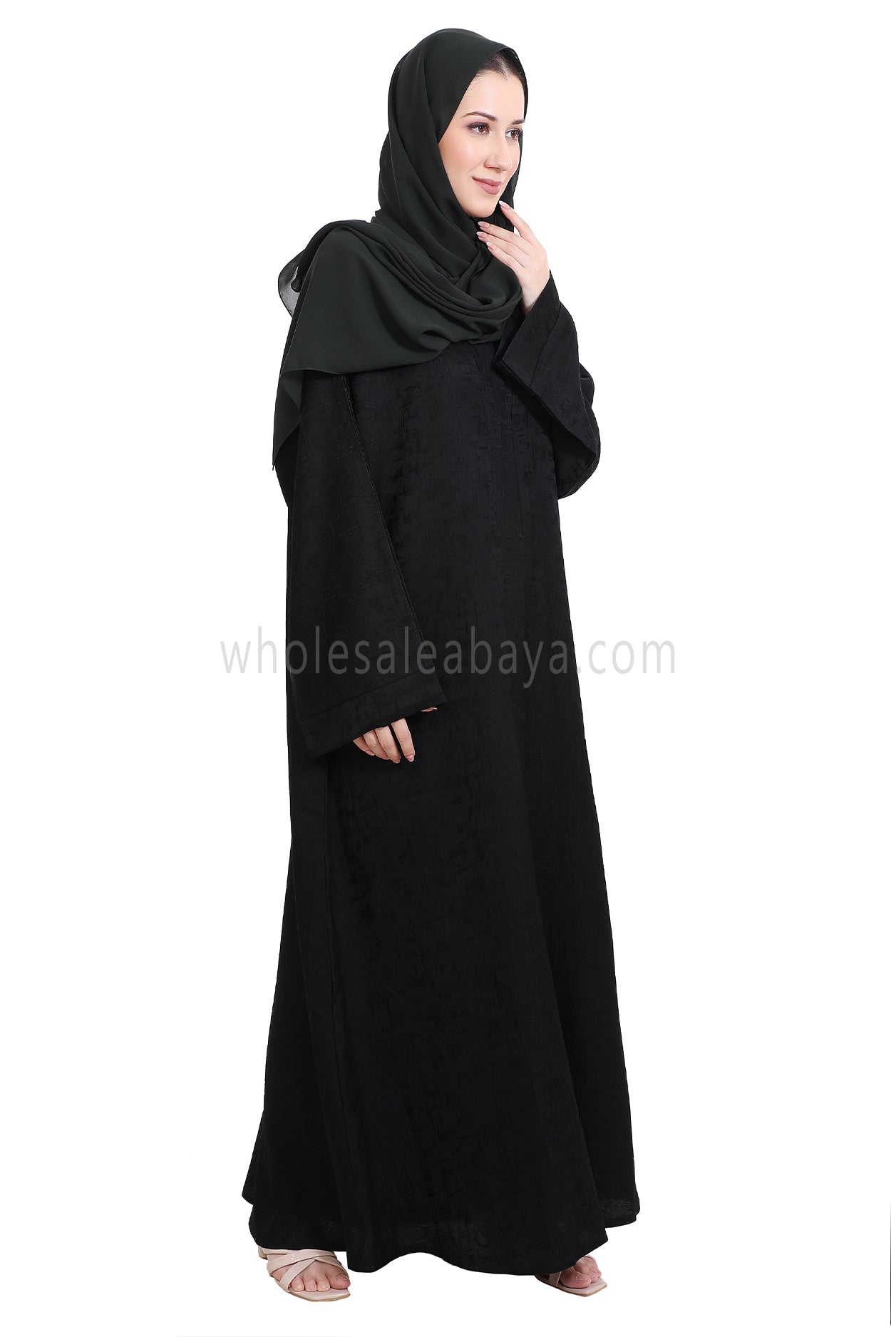 Jacquard Open Abaya