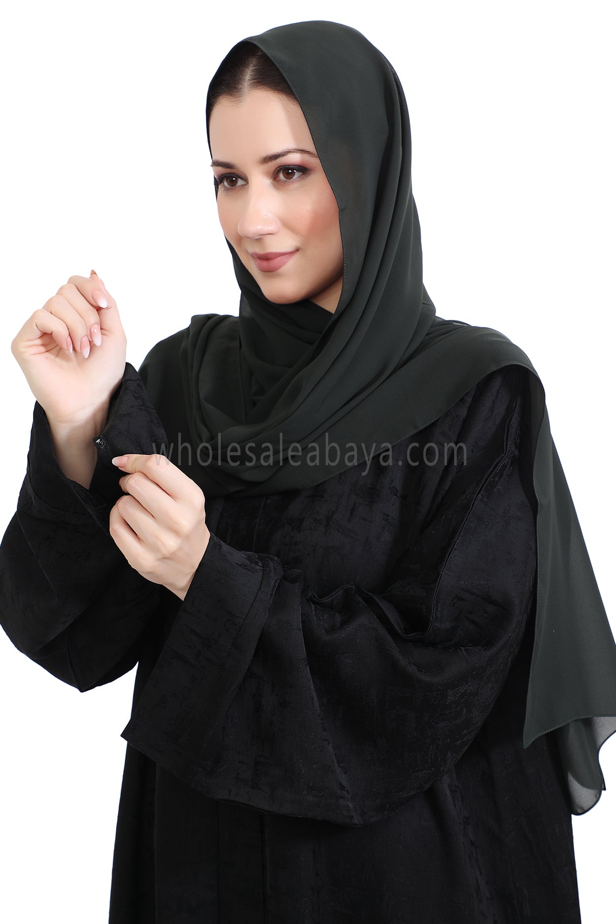 Jacquard Open Abaya