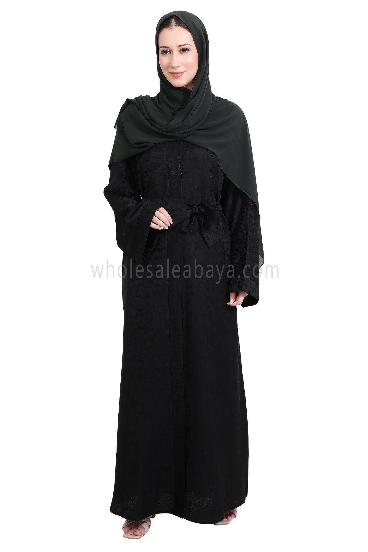 Jacquard Open Abaya