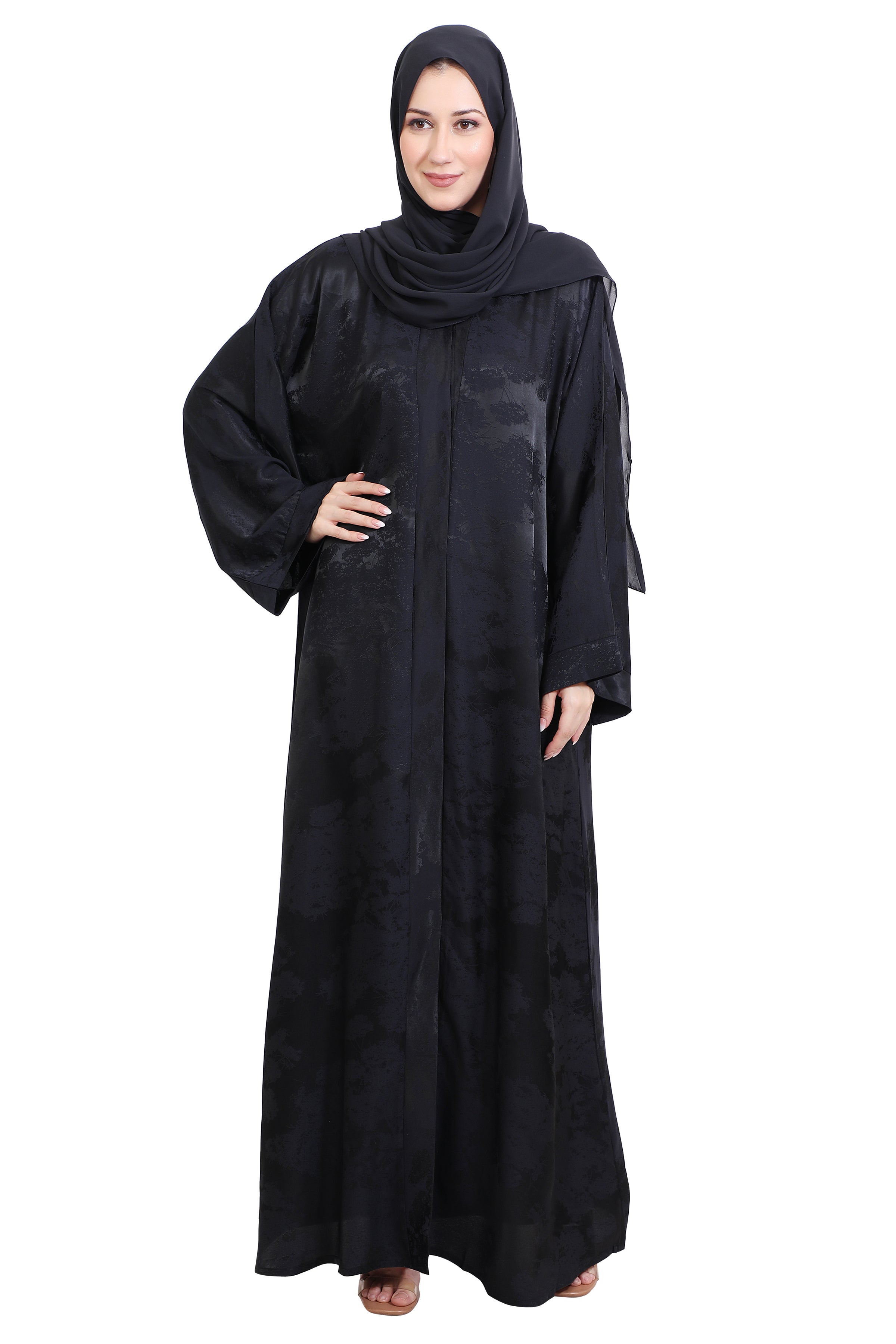 Urban Jacquard Open Abaya