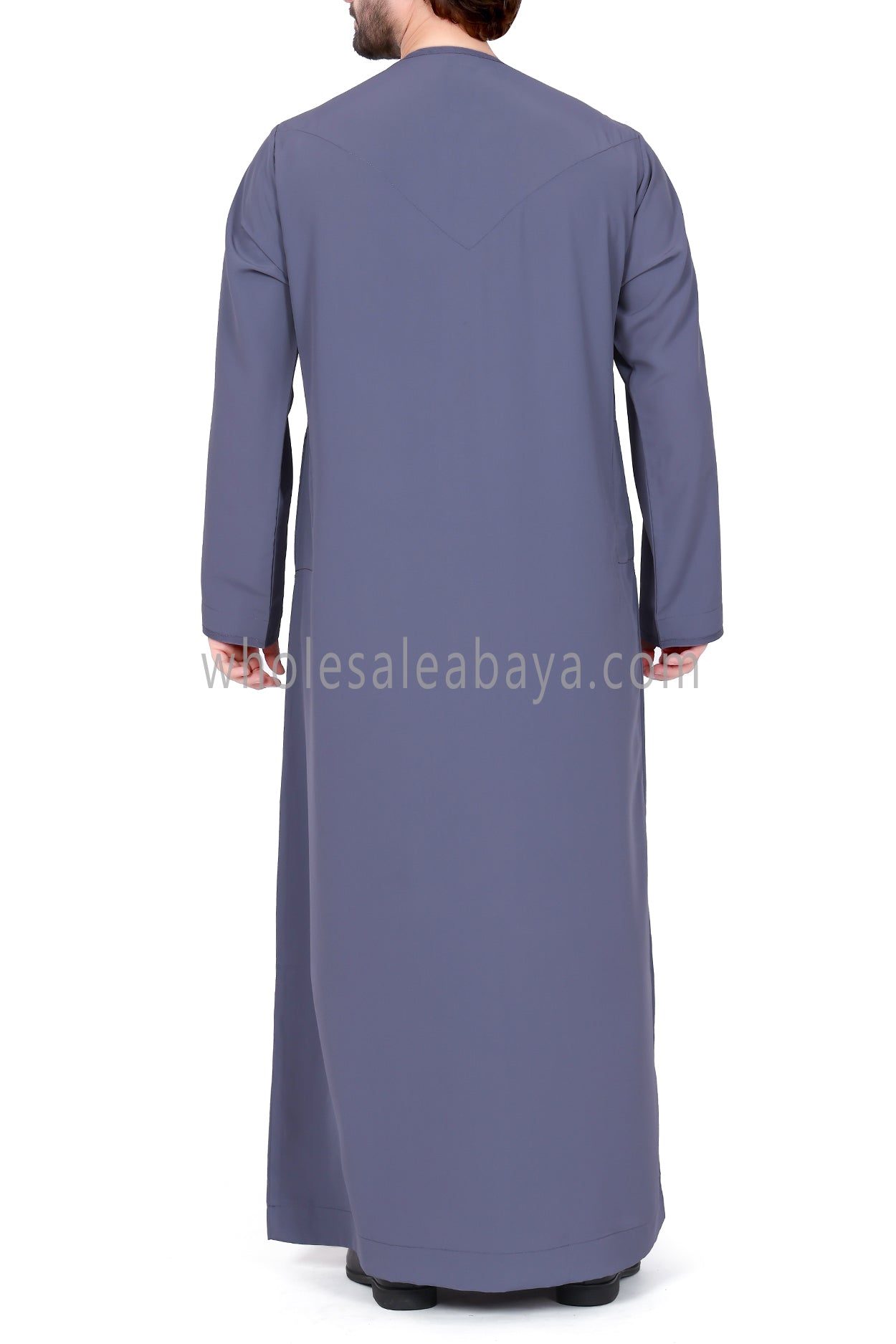 Men's Premium Emirati Thoube  With Buttons & Tassel Azure Blue