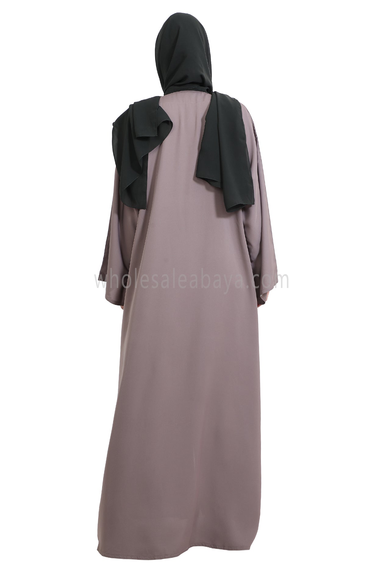Front Open Nida Abaya with Buttons