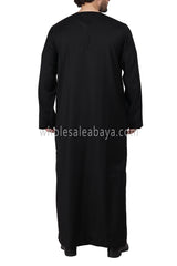Premium Omani Thoube with Zip and Designer Tassel Khaki Green
