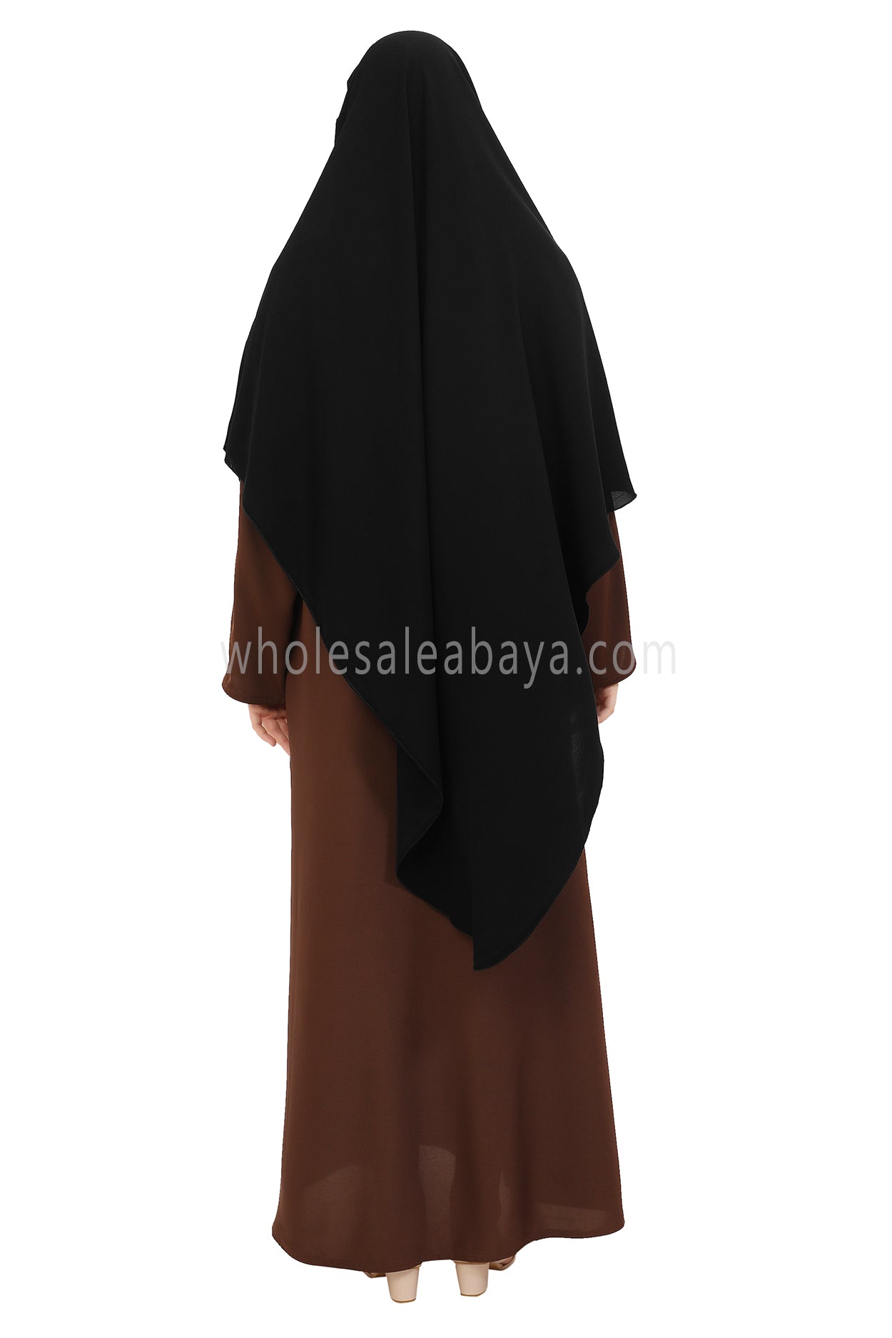 Free Size Premium Khimar Midnight Black 50041