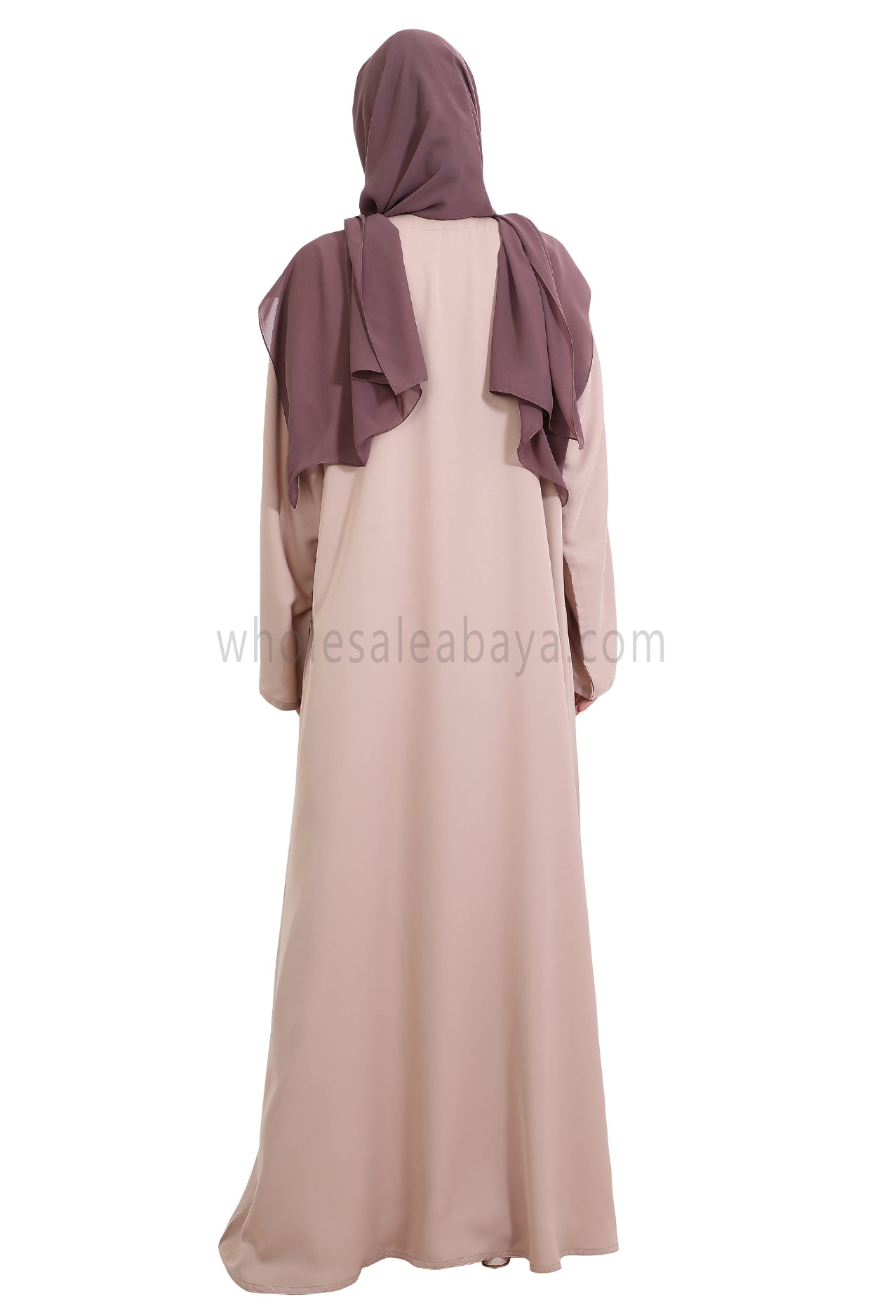 Front Open Nida Abaya with Buttons